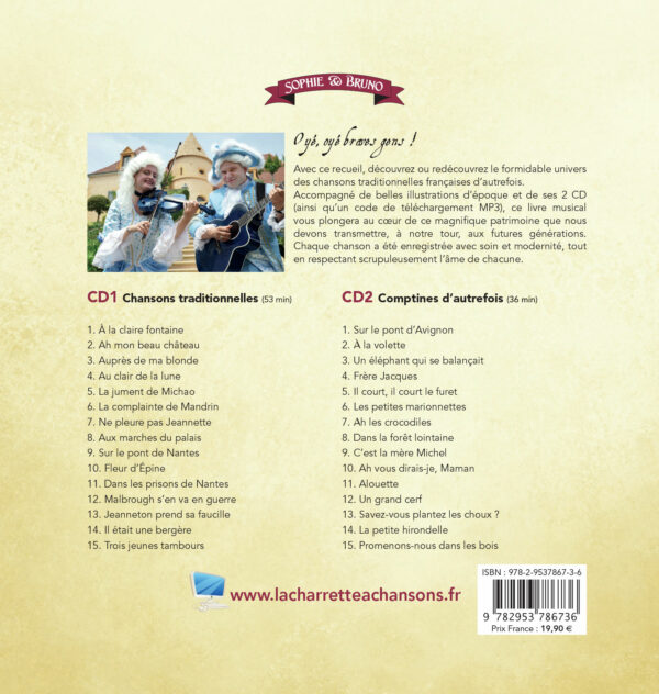 30 chansons françaises et comptines d'autrefois - Livre CD – Image 2