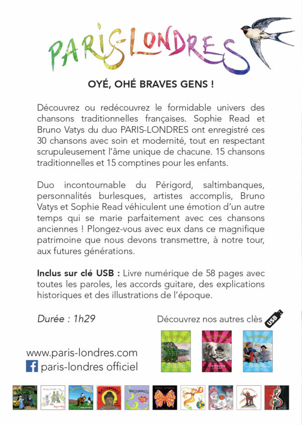 30 chansons traditionnelles françaises et comptines d'autrefois (Clé USB) – Image 2